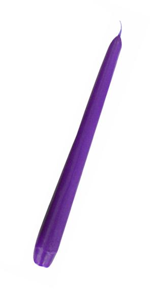 Svíčka kónická fialová 24,5 cm