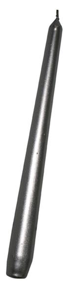 Svíčka kónická stříbrná, 24,5 cm