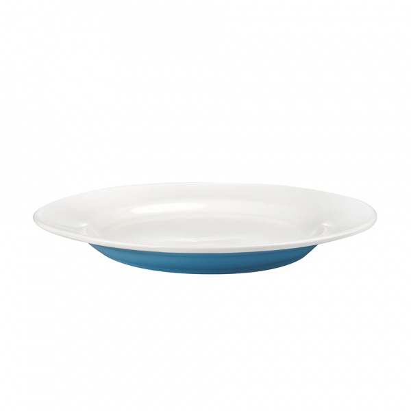 Talíř jídelní, porcelán, modrý mat, 27,5 cm
