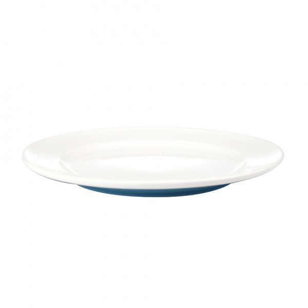 Talíř dezertní, porcelán, modrý mat, 19,8 cm